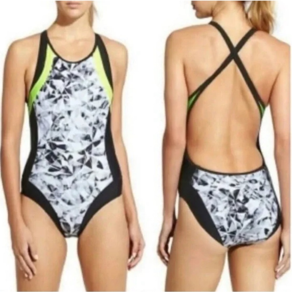 ATHLETA STREAMLINE ONE PIECE swimsuit black - L